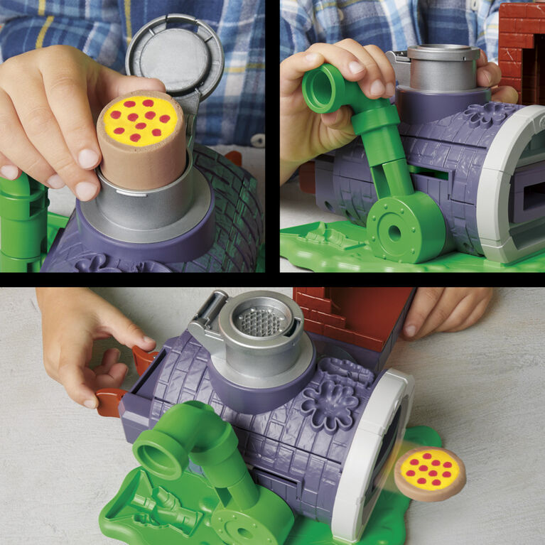 Play-Doh Les Tortues Ninja Four lance-pizza, coffret de pâte à modeler