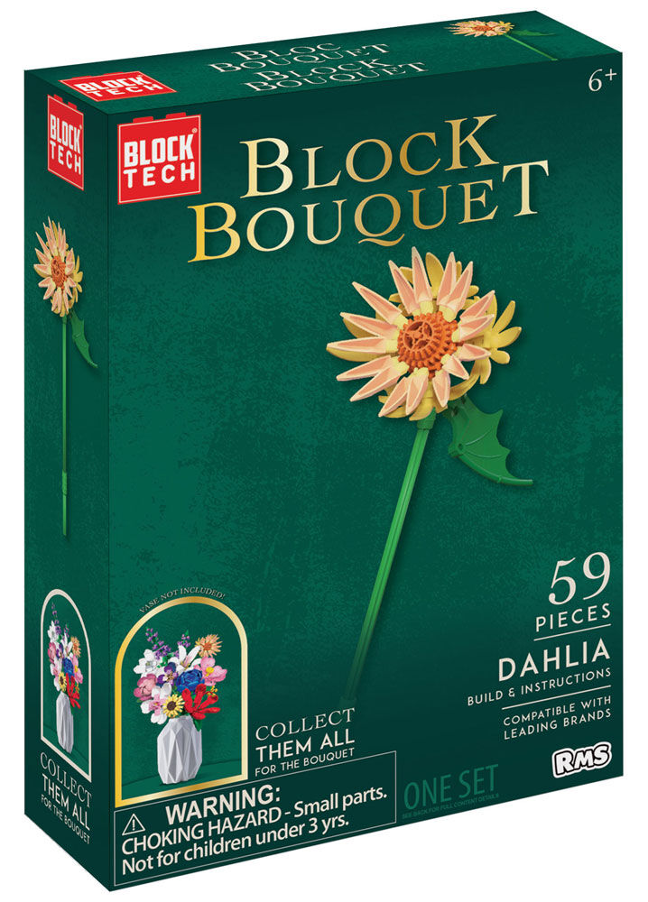 Dahlia Block Bouquet