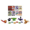 Bakugan, Geogan Brawler Pack de 5, Geogan Arachnia et Amphrog exclusifs et 3 figurines articulées à collectionner Bakugan