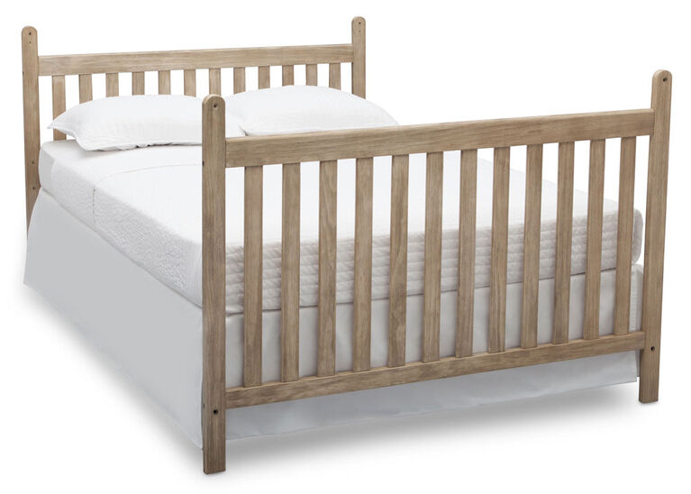 Barres en bois pour lit double - Blanchi Rustique.