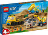 LEGO City Construction Trucks and Wrecking Ball Crane 60391 (235 Pieces)
