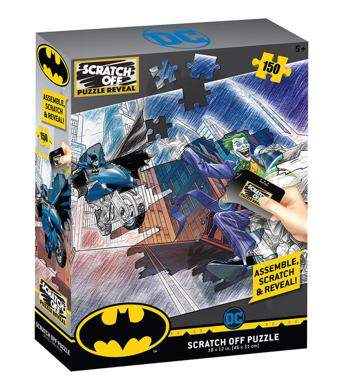 Scratch Off: DC Universe- Batman et Joker Scratch Puzzle 150 p
