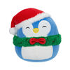Squishmallows 7.5" - Puff Blue Penguin With Wreath And Hat