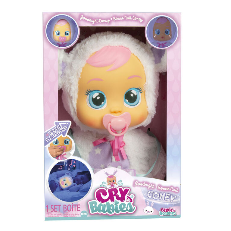 Cry Babies Goodnight Coney Interactive Baby Doll Toys R Us Canada