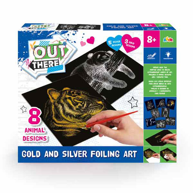 Out There Gold And Silver Foiling Art - Notre exclusivité