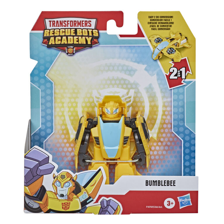 Playskool Heroes Transformers Rescue Bots Academy Bumblebee Converting Toy, 4.5-Inch Action Figure
