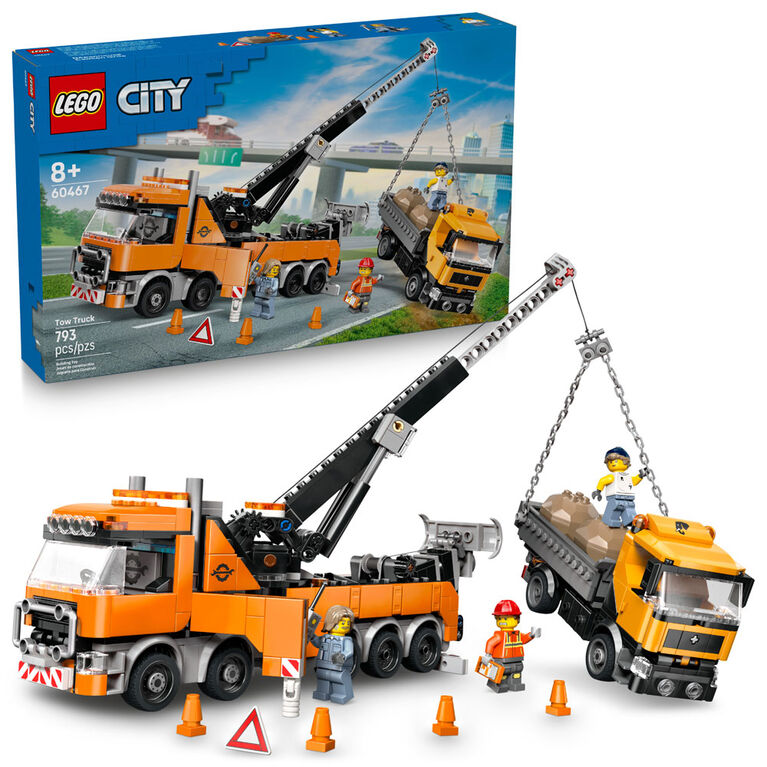 LEGO City Heavy-Duty Recovery Tow Truck with Crane Building Toy for Kids, Ages 8+ - 60467