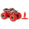Monster Jam, Monster truck authentique Zombie en métal moulé à l'échelle 1:64, série Nitro Neon