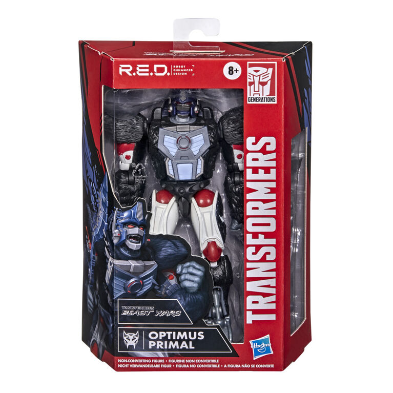 Transformers R.E.D. [Robot Enhanced Design] Optimus Primal, Non-Converting Figure, 8 and Up, 6-inch
