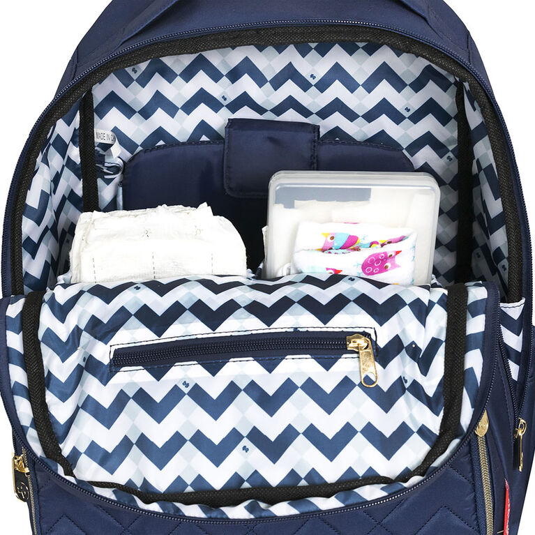 Sac à dos à langer Morgan de Fisher Price, bleu