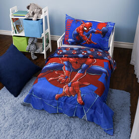 Marvel Spider-Man 2-Piece Toddler Bedding Set including Comforter and Pillowcase
