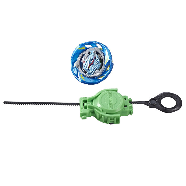 Beyblade Burst Turbo Slingshock - Kit de départ Air Knight K4 - Toupie de combat avec propulseur à rotation droite/gauche