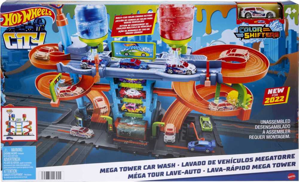 Mega car wash hot wheels deals