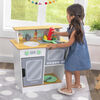 KidKraft Serve-in-Style Wooden Toddler Play Kitchen with 10 Pieces - R Exclusive