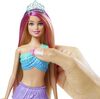 Mermaid Barbie Doll with Water-Activated Twinkle Light-Up Tail, Pink-Streaked Hair