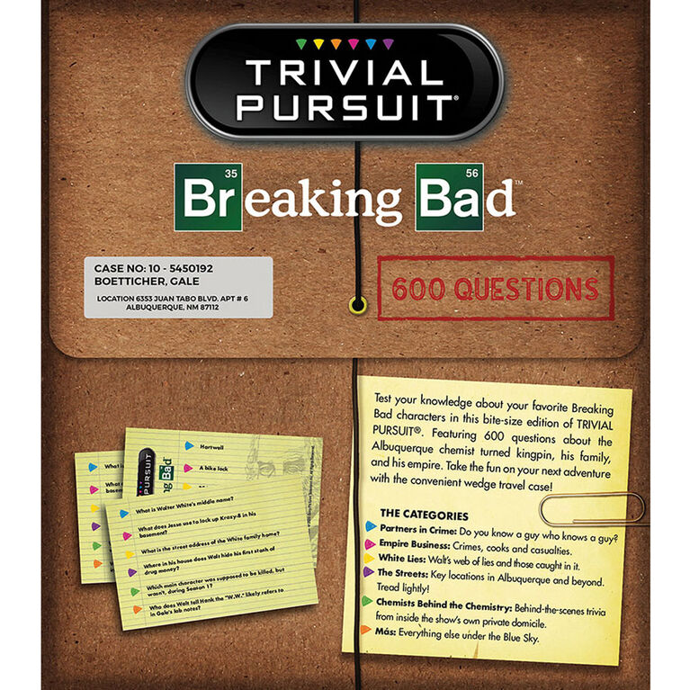 TRIVIAL PURSUIT: Breaking Bad Card Game - English Edition