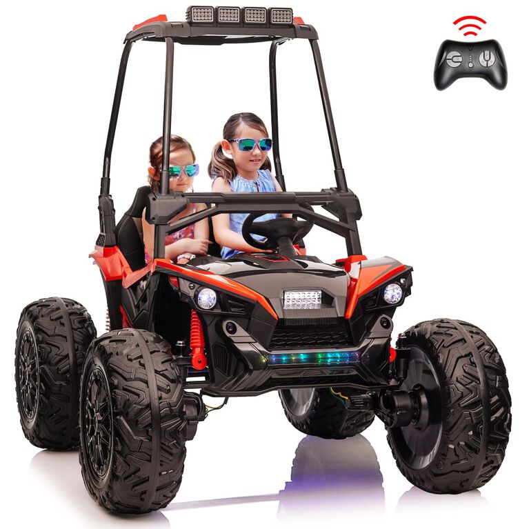 Voltz Toys UTV with Removable Canopy and Remote, Red