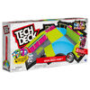 Tech Deck, Neon Mega Park X-Connect Creator, Glow-In-The-Dark Customizable Ramp Set with Two Fingerboards