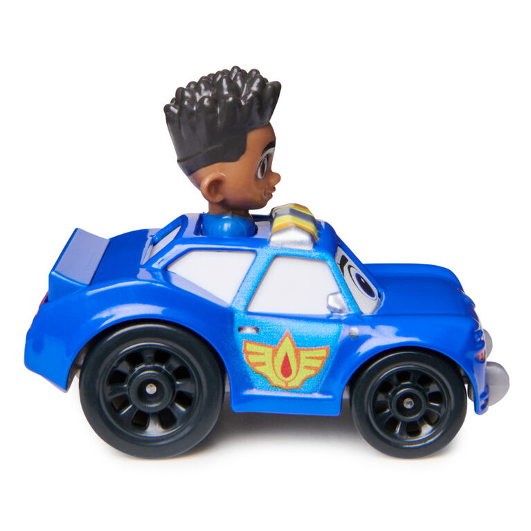 Disney Junior Firebuds, Voiture de police en métal moulé Jayden et Piston