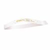 Gold Foil "Mom to Be" Satin Sash - English Edition