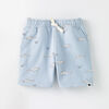 5-6 ans short en tricot - bleu pâle