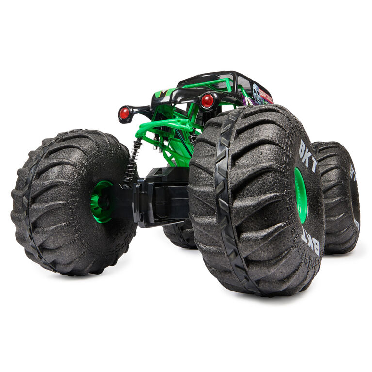 Monster Jam, Official Mega Grave Digger All-Terrain Remote Control Monster Truck, Over 2 Ft. Tall, 1:6 Scale