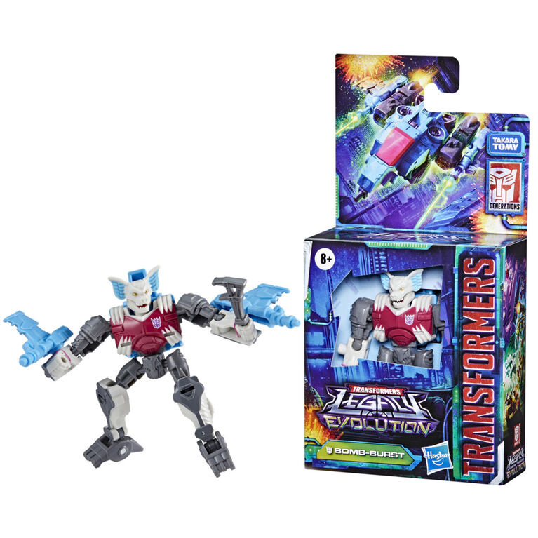 Transformers Generations Legacy Evolution, figurine Bomb-Burst classe Origine de 8,5 cm