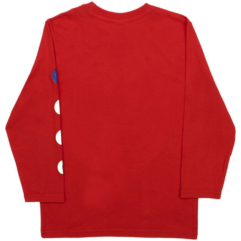 Lego Face Long Sleeve Tshirt Red - 4T