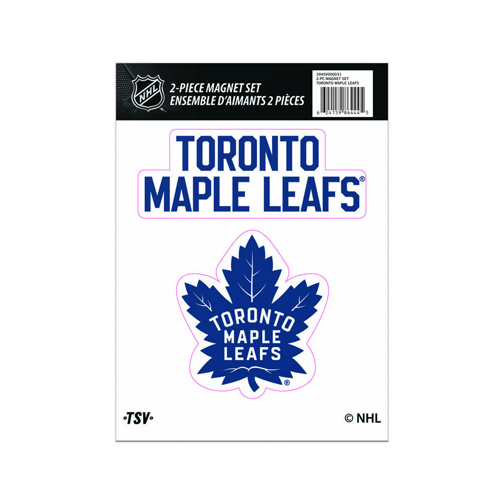 NHL Toronto Maple Leafs 2 piece magnet set