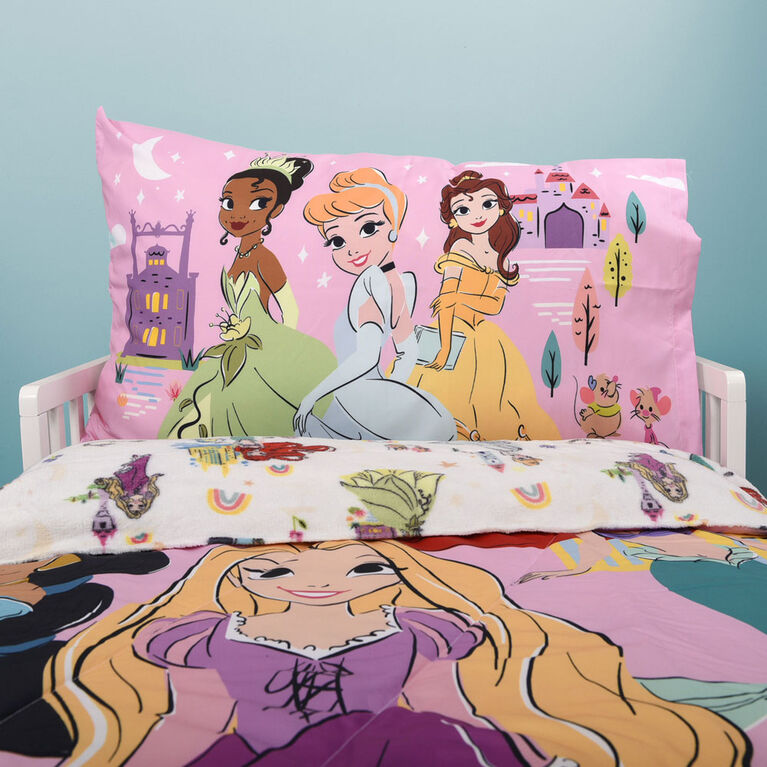 Disney Princess 2-Piece Toddler Bedding Set including Comforter and Pillowcase