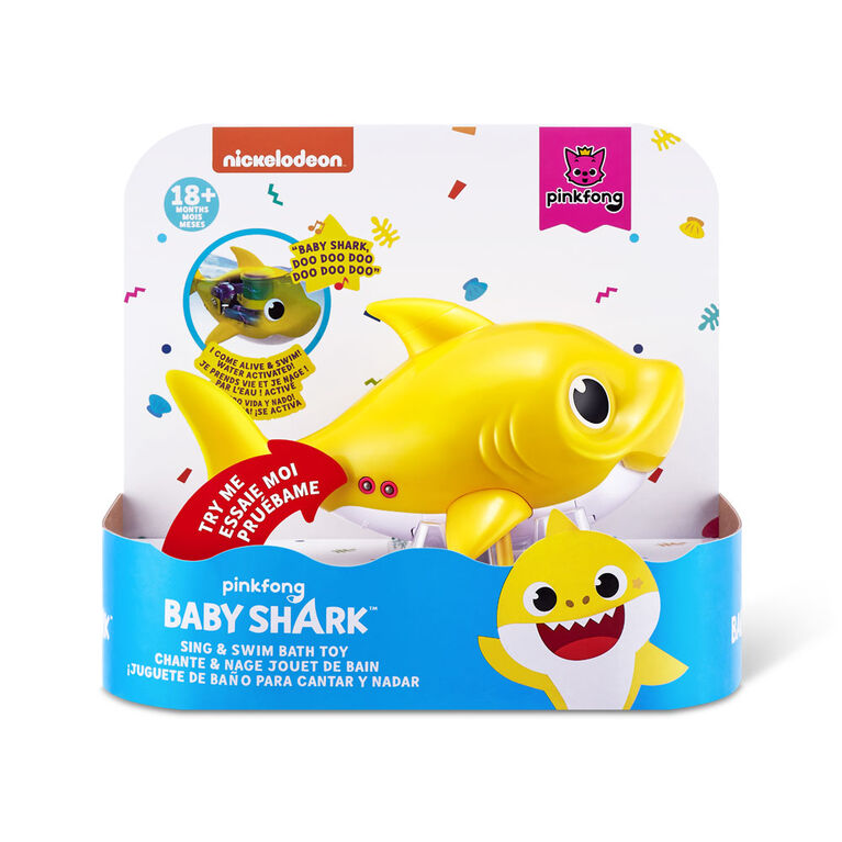 Robo Alive Junior Baby Shark Battery-Powered Sing and Swim Bath Toy by ZURU