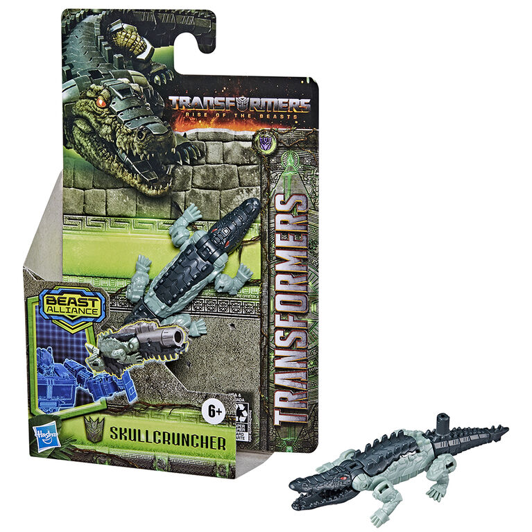 Transformers: Rise of the Beasts, Beast Alliance, figurine Beast Battle Masters Skullcruncher de 7,5 cm