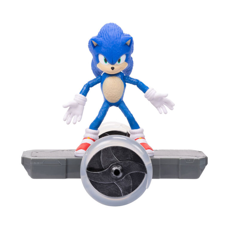 Figurine Sonic 2 avec carte et support à anneau
