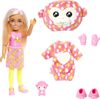 Barbie Cutie Reveal Chelsea Doll and Accessories, Jungle Series, Monkey-Themed Small Doll Set