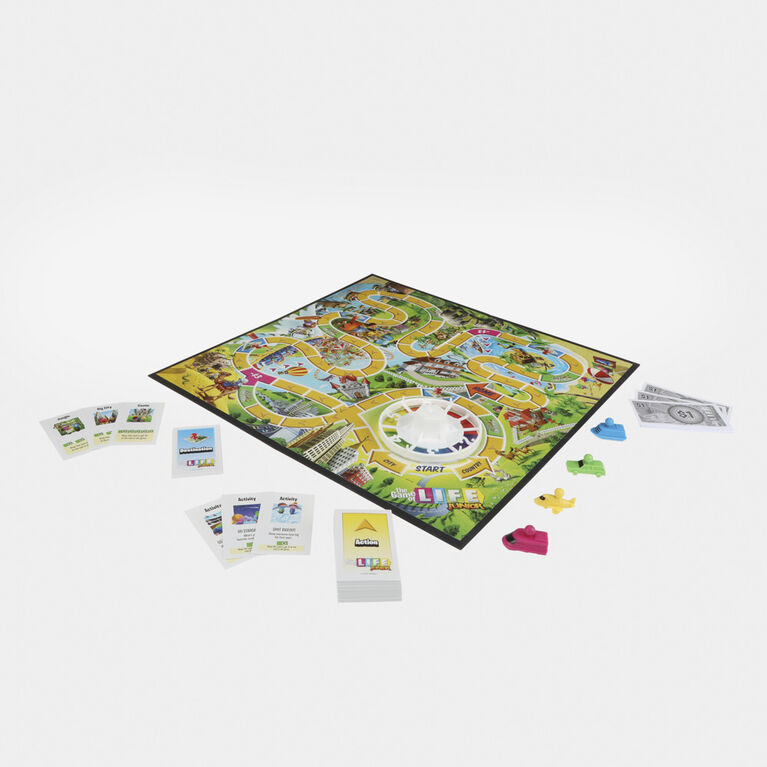 Destins Le jeu de la vie Junior, jeu de plateau pour enfants, pour 2 à 4 joueurs, jeu de plateau - Édition anglaise