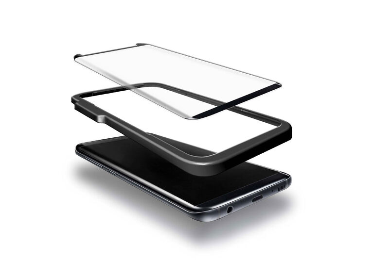 Blu Element 3D Curved Glass Case Friendly for Samsung Galaxy S9 Black (BTGS9CB)