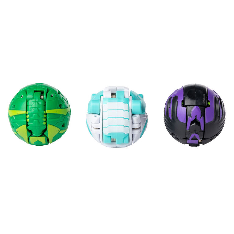 Bakugan Starter Pack 3-Pack, Haos Nillious, Collectible Transforming Creatures