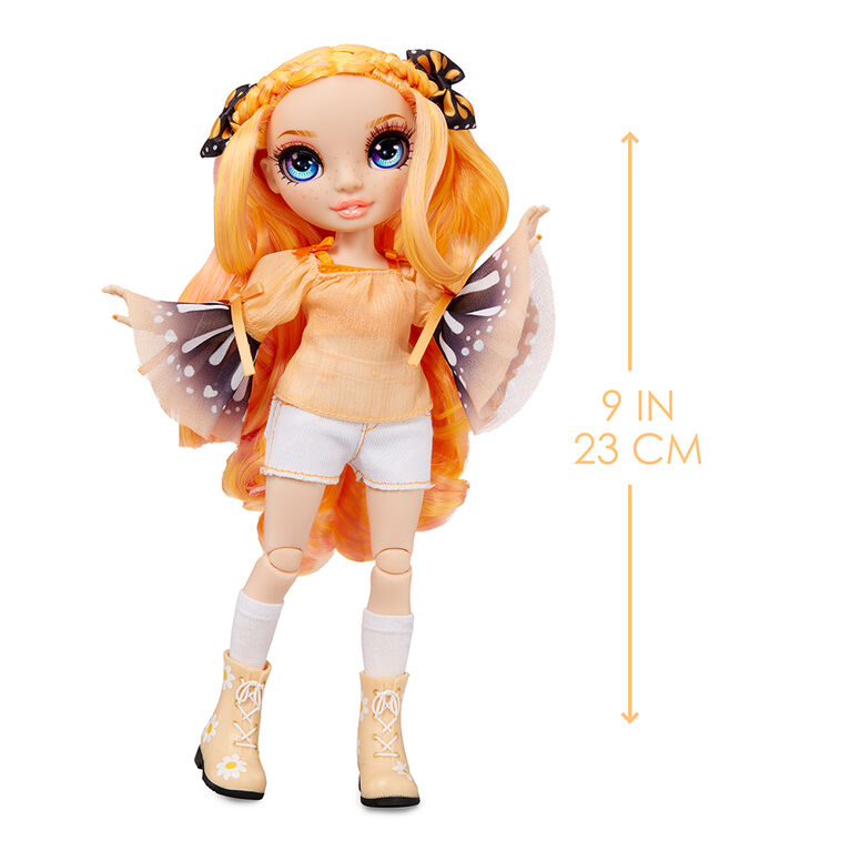 Rainbow High Jr High Poppy Rowan - poupée-mannequin ORANGE de 9 po (23 cm)