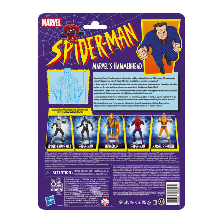 Marvel Legends Series Spider-Man 6-inch Marvel's Hammerhead Action Figure