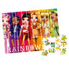 Rainbow High, 100-Piece Jigsaw Puzzle in Easy Storage Tower Gift for Girls Fashion Dolls Toys Accessories