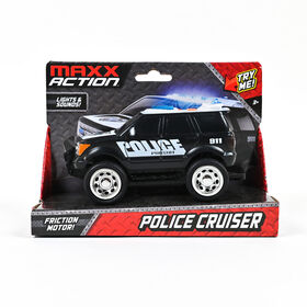 Maxx Action Light & Sound Rescue Vehicles Police Cruiser