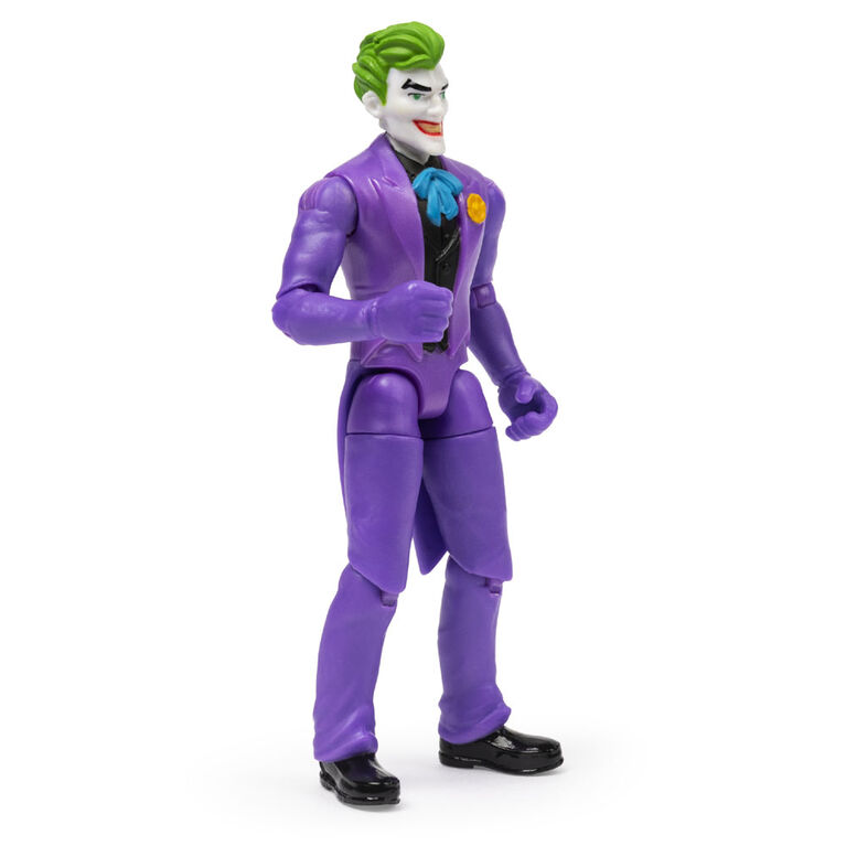 Batman 4-Inch The Joker Action Figure with 3 Mystery Accessories, Mission 1