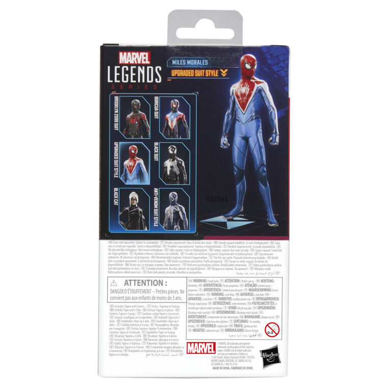 Marvel Legends Series Gamerverse Miles Morales Upgraded Suit Style Spider-Man Action Figure