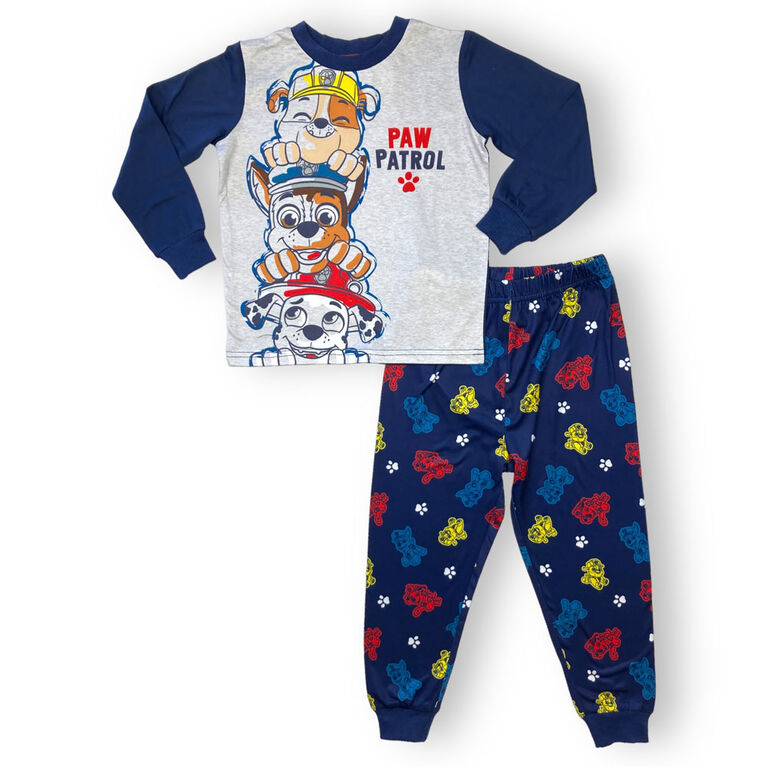 Ensemble Pyjama 2 Pièces Paw Patrol Haut Et Pantalon à Manches Longues Marine