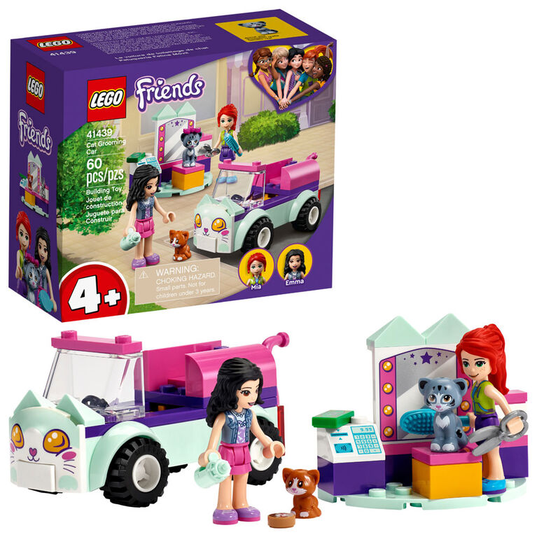 LEGO Friends La voiture de toilettage pour chat 41439 (60 pièces)