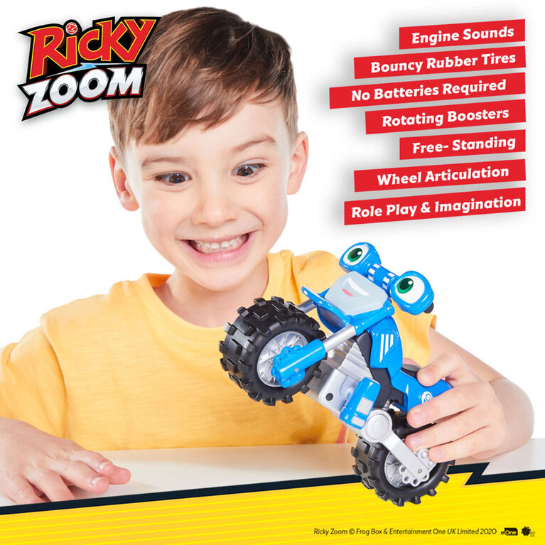 Ricky Zoom Super Rev Loop -- Grand, 7po jouet moto avec les