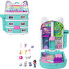 Polly Pocket Micro Dolls and Playset, Gabby's Dollhouse Compact with 9 Accessories & Pet Cat Friends