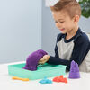 Kinetic Sand Sandbox Set, 1lb Purple Play Sand, Sandbox Storage, 4 Molds and Tools, Sensory Toys