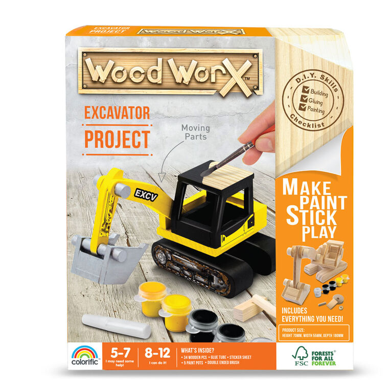 Excavatrice à assembler Wood WorX