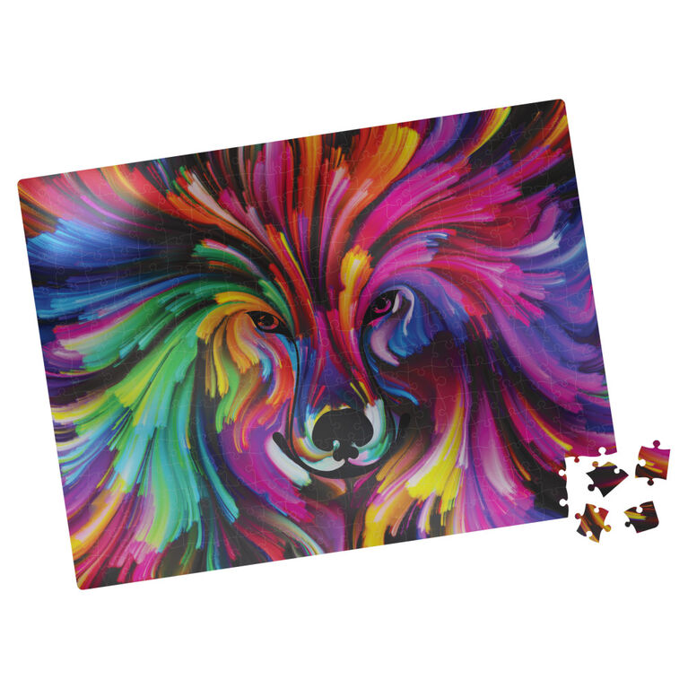 500-Piece Jigsaw Puzzle with Foil Accents, Dog Paint